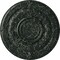 Ekena Millwork Dauphine Ceiling Medallion (Canopies up to 13 1/4"), 33 7/8"OD x 1 3/8"P, Painted Turtle Crackle CM33DAPTC - alternate 1